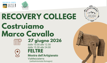 Marco Cavallo alla mostra dell'artigianato Feltre