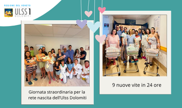 9 Nuovi nati in ulss 1 dolomiti