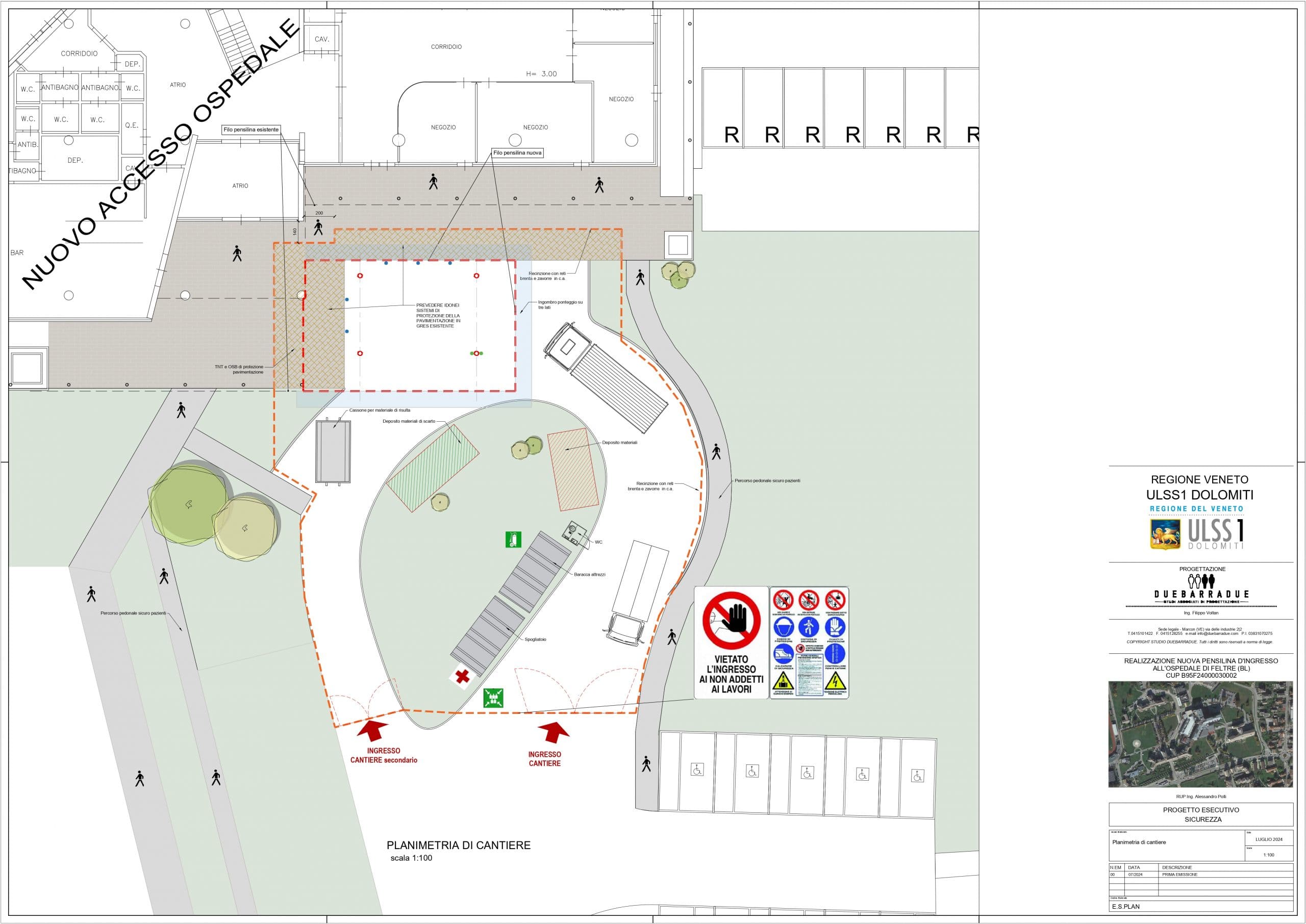 Nuova mappa ospedale Feltre